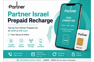 TopUp Partner Prepaid Israel SIM > Recharge SIM Online