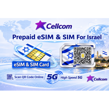 Cellcom Prepaid Israel eSIM & SIM Card