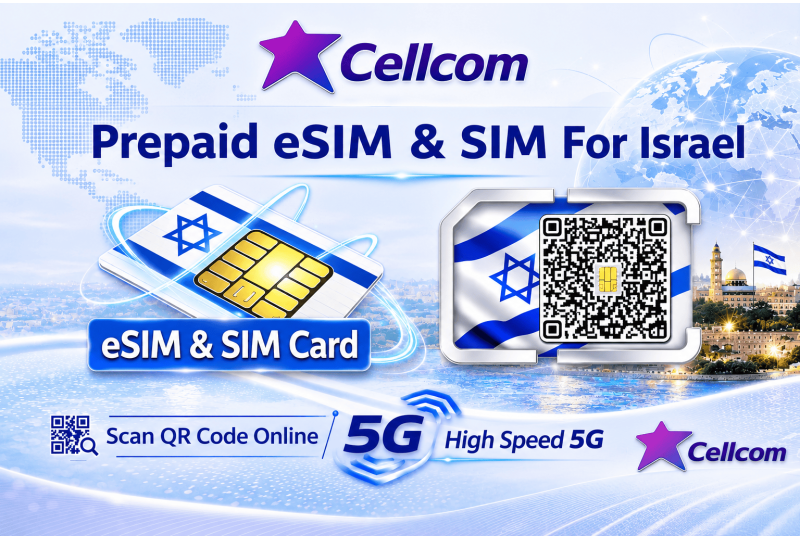 Cellcom Prepaid Israel eSIM & SIM Card