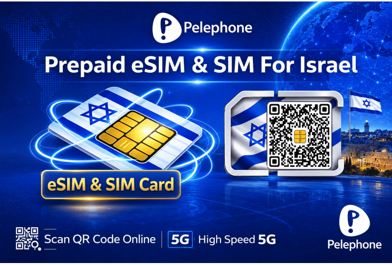 Pelephone Prepaid Israel eSIM & SIM Card