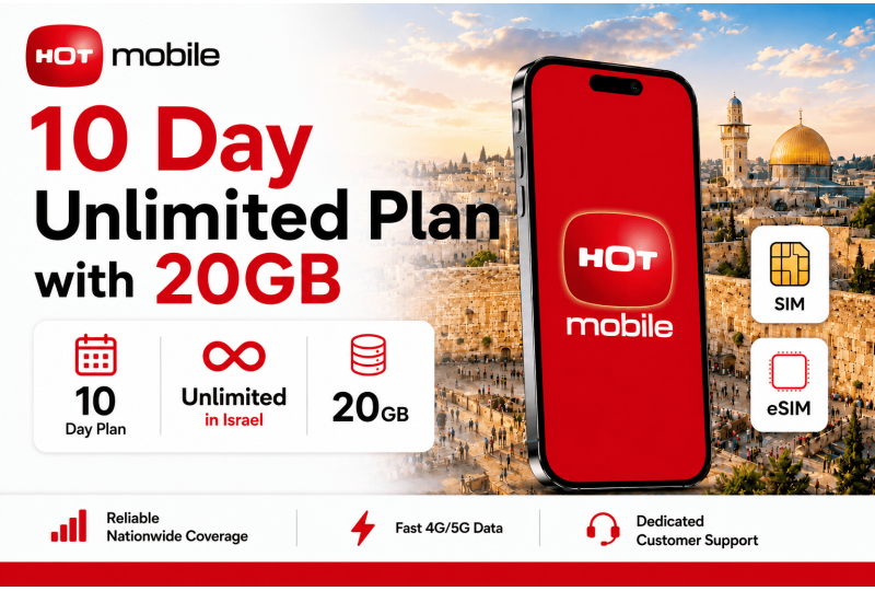 Hot Mobile Prepaid Israel eSIM
