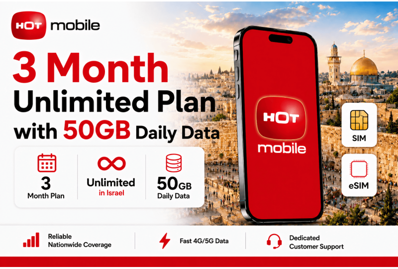 Hot Mobile Prepaid Israel eSIM