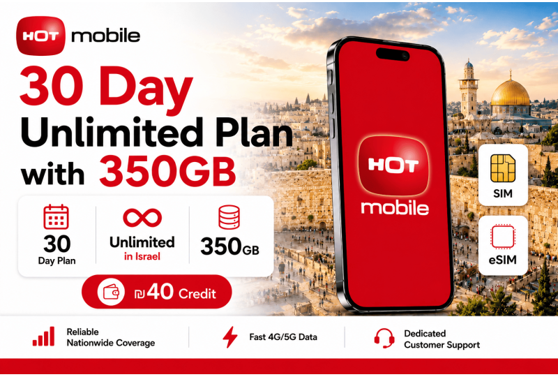 Hot Mobile Prepaid Israel eSIM