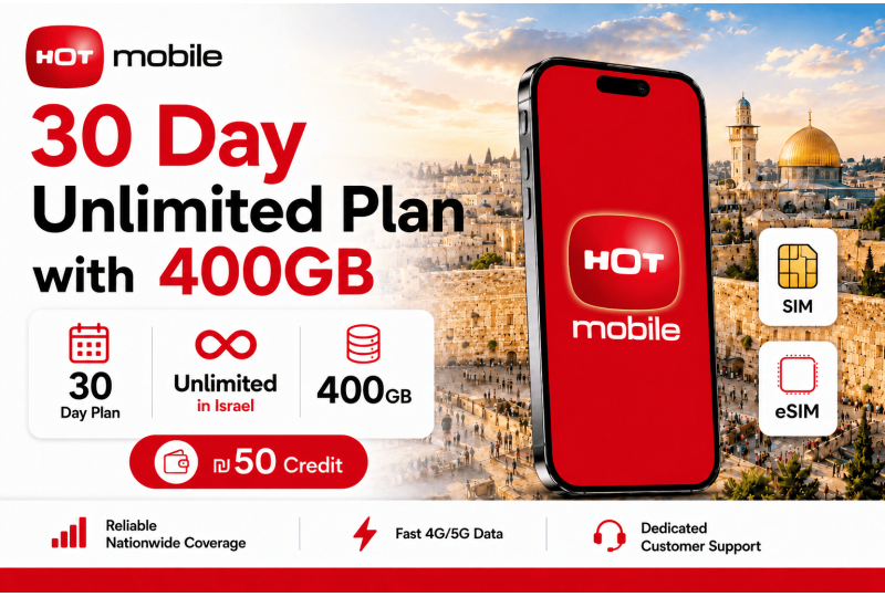Hot Mobile Prepaid Israel eSIM