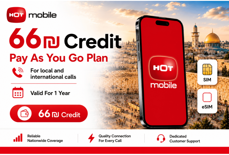 Hot Mobile Prepaid Israel eSIM
