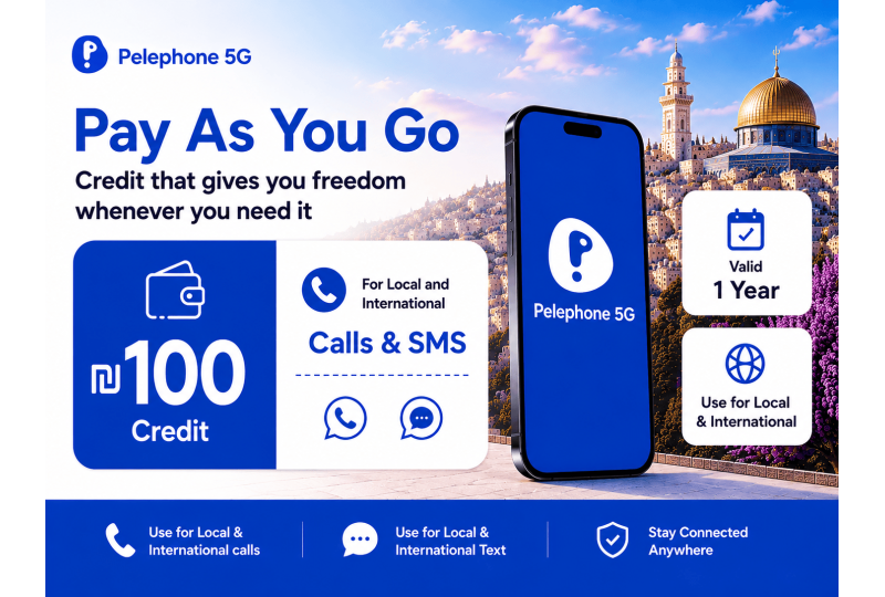 Pelephone Prepaid Israel eSIM & SIM Card