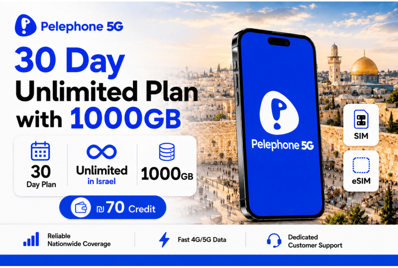Pelephone Prepaid Israel eSIM & SIM Card