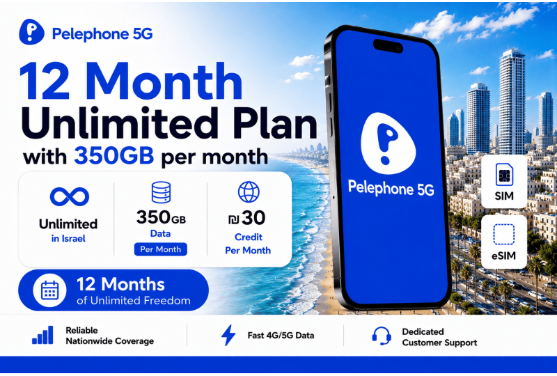 Pelephone Prepaid Israel eSIM & SIM Card