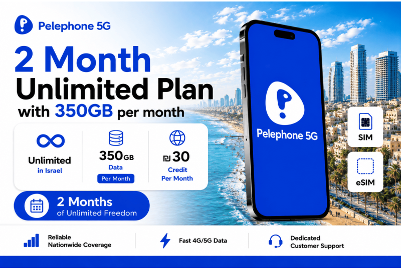 Pelephone Prepaid Israel eSIM & SIM Card
