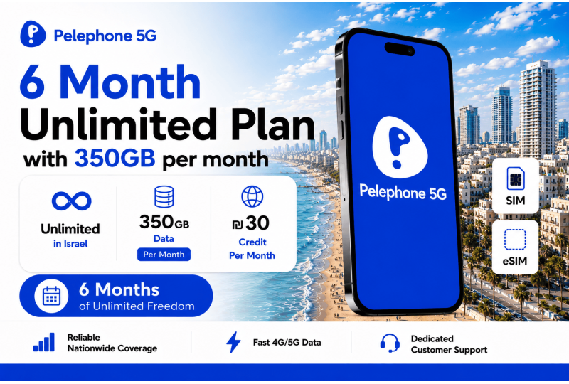 Pelephone Prepaid Israel eSIM & SIM Card