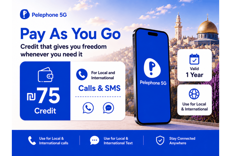 Pelephone Prepaid Israel eSIM & SIM Card