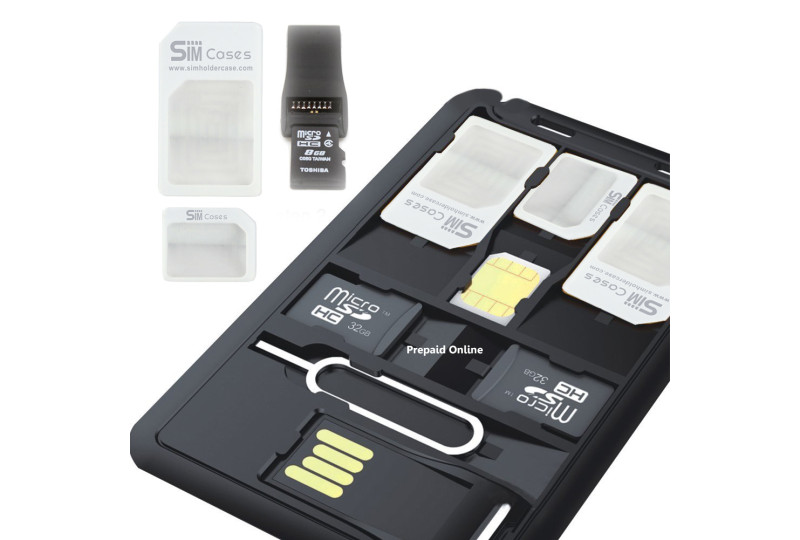 SIM Card Storage Holder with USB Memory Card Reader