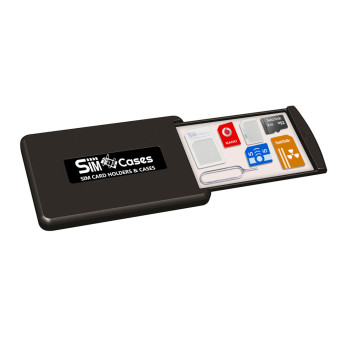 Drawer Design Case Holder For SIM Cards & Memory Cards, Storage Case With 3M Grip Pad Technology