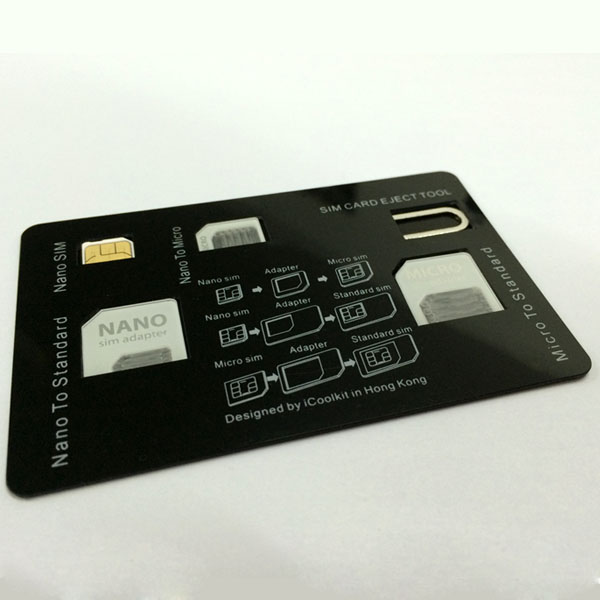 SIM Card Storage Holder with Adapters & Iphone Eject Pin