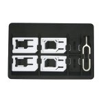 SIM Card Storage Holder with 6 Adapters & 1 Iphone Eject Pin