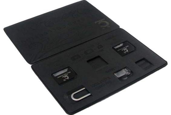SIM Card Holder Case slim & compact, Credit Card Style