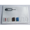 SIM Card Holder for 6 Nano size sim cards + Iphone Pin Tool