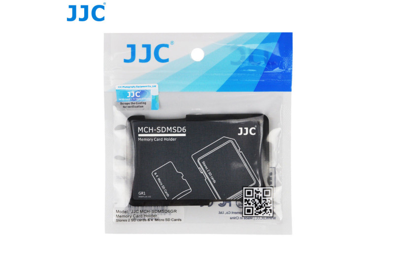 Memory Card Holder Storage Case for 2 SD Cards & 4 MicroSD Memory Cards