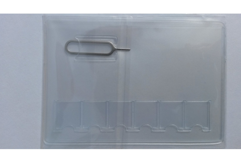 SIM Card Holder for 6 Nano size sim cards + Iphone Pin Tool