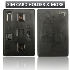 SIM Card Holder Case slim & compact, Credit Card Style