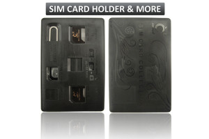 SIM Card Holder Case slim & compact, Credit Card Style