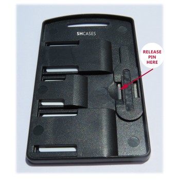 Small SIM Card Holder Case with 3 sim card adapters & Iphone Pin