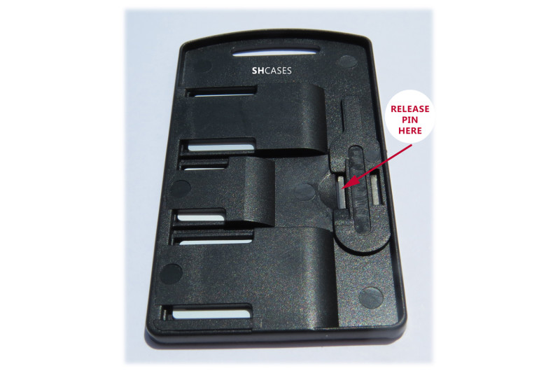 Small SIM Card Holder Case with 3 sim card adapters & Iphone Pin