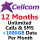 12 Month Unlimited Plan • 400GB Data • ₪50 Intl Credit Per Month