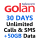 30 Day Plan • Unlimited in Israel • 50GB