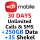 30 Day Unlimited Calls & SMS + 40₪ + 350GB