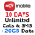 10 Day Plan • Unlimited in Israel • 10GB