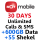 30 Day Unlimited Calls & SMS + 55₪ + 600GB