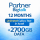 12 Month Unlimited Plan • 2700GB Data • ₪30 Intl Credit Per Month