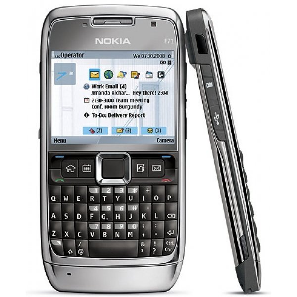 Spreek luid Guinness Drink water Nokia E71 3G Phone qwerty keyboard