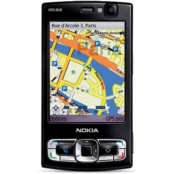 Nokia N95-4 8 GB Unlocked Phone with 5 MP Camera, 3G, Wi-Fi, GPS, and Media  Player