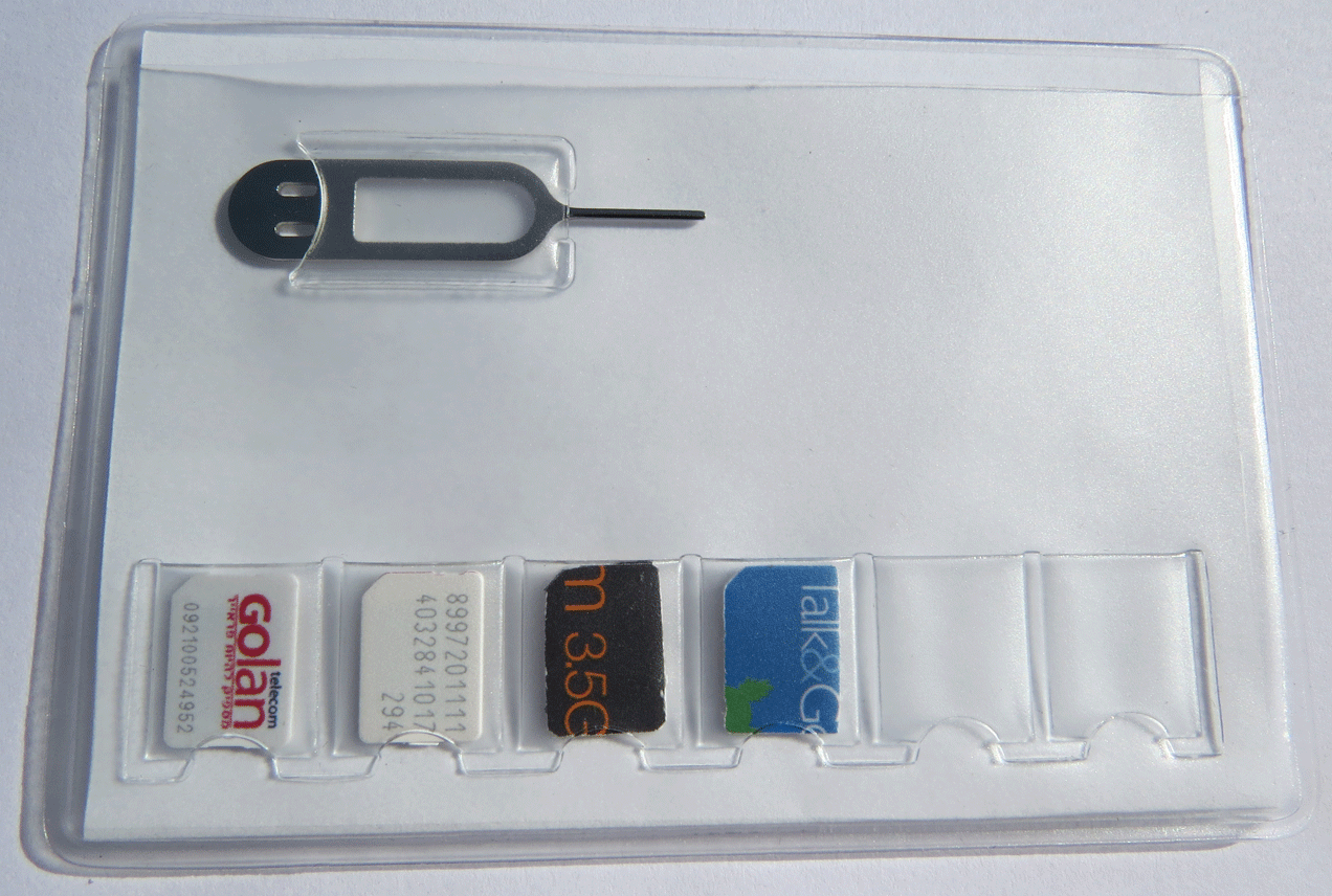 Sim Card Holder For 6 Nano Size Sim Cards Iphone Pin Tool
