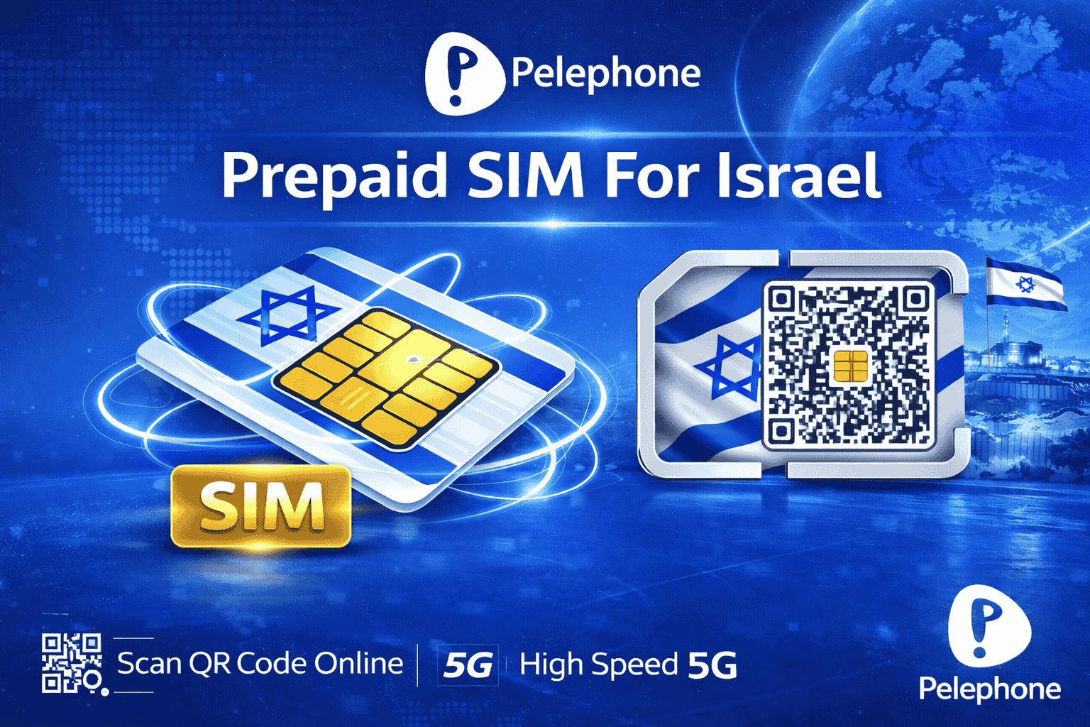 Prepaid Pelephone Israel SIM Card